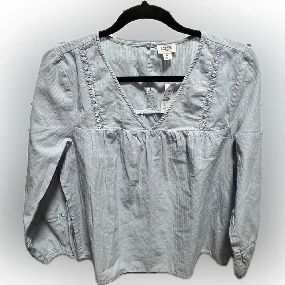 J Crew Light Blue Women's Top NWT
